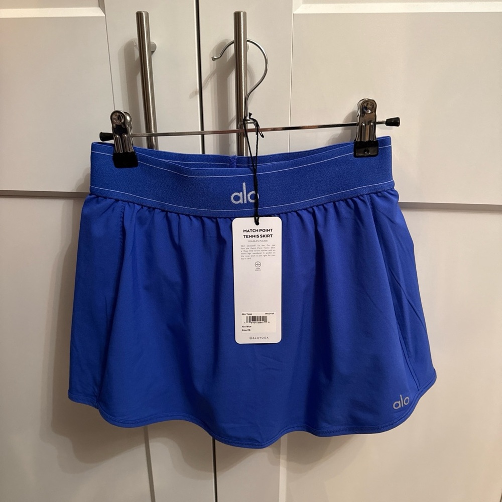 Alo Yoga Match Point Tennis Skirt in Alo Blue